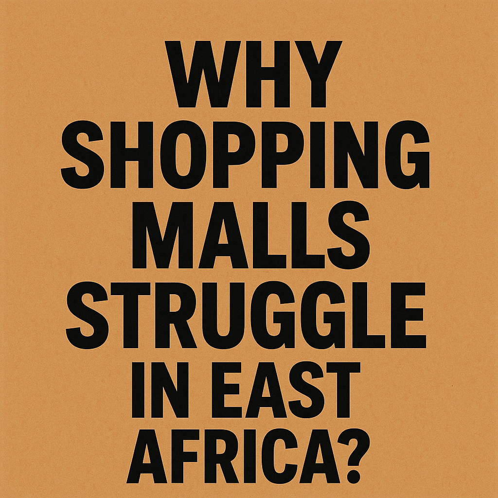 Struggling shopping mall in East Africa with empty corridors and low foot traffic